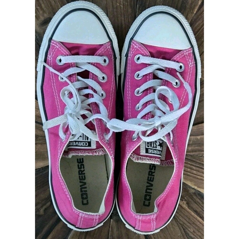 Converse Chuck Taylor All Star Low Top Lace-Up Sneaker Pink/White- Size 8 Women